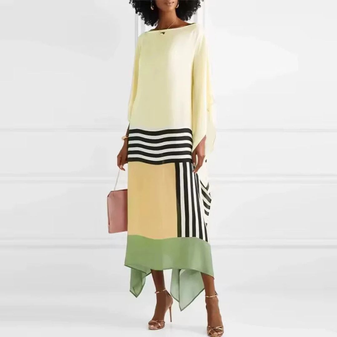 Iria - Elegant kaftan med geometriskt mönster