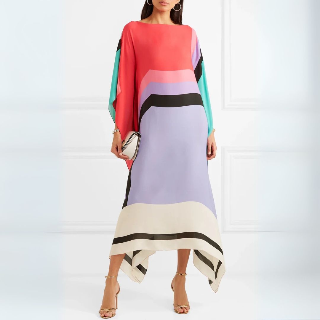 Iria - Elegant kaftan med geometriskt mönster