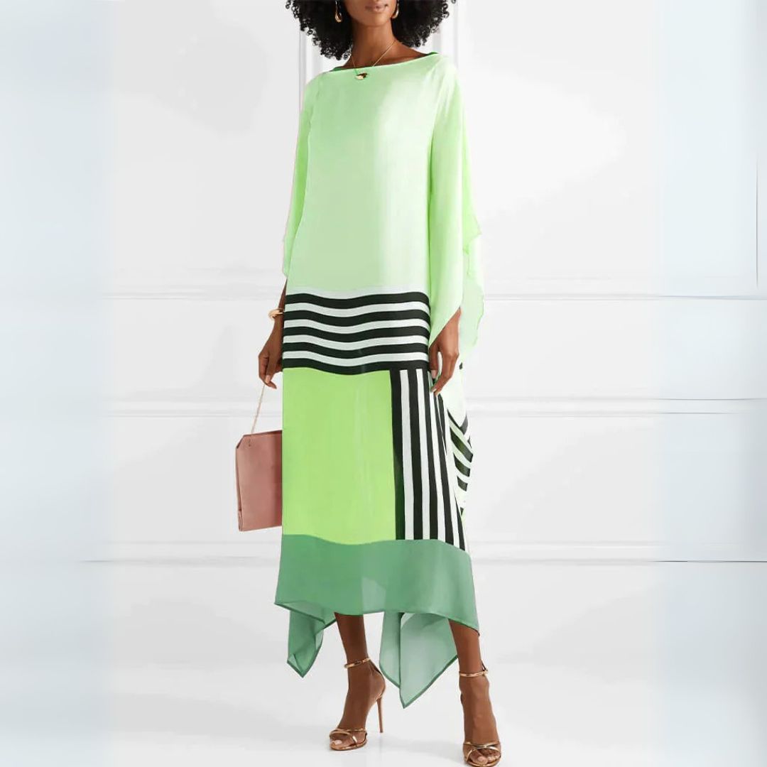 Iria - Elegant kaftan med geometriskt mönster