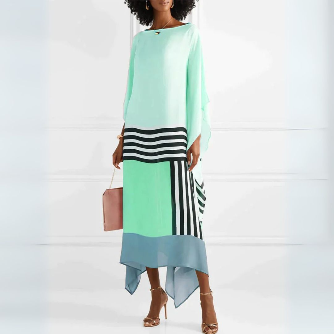 Iria - Elegant kaftan med geometriskt mönster