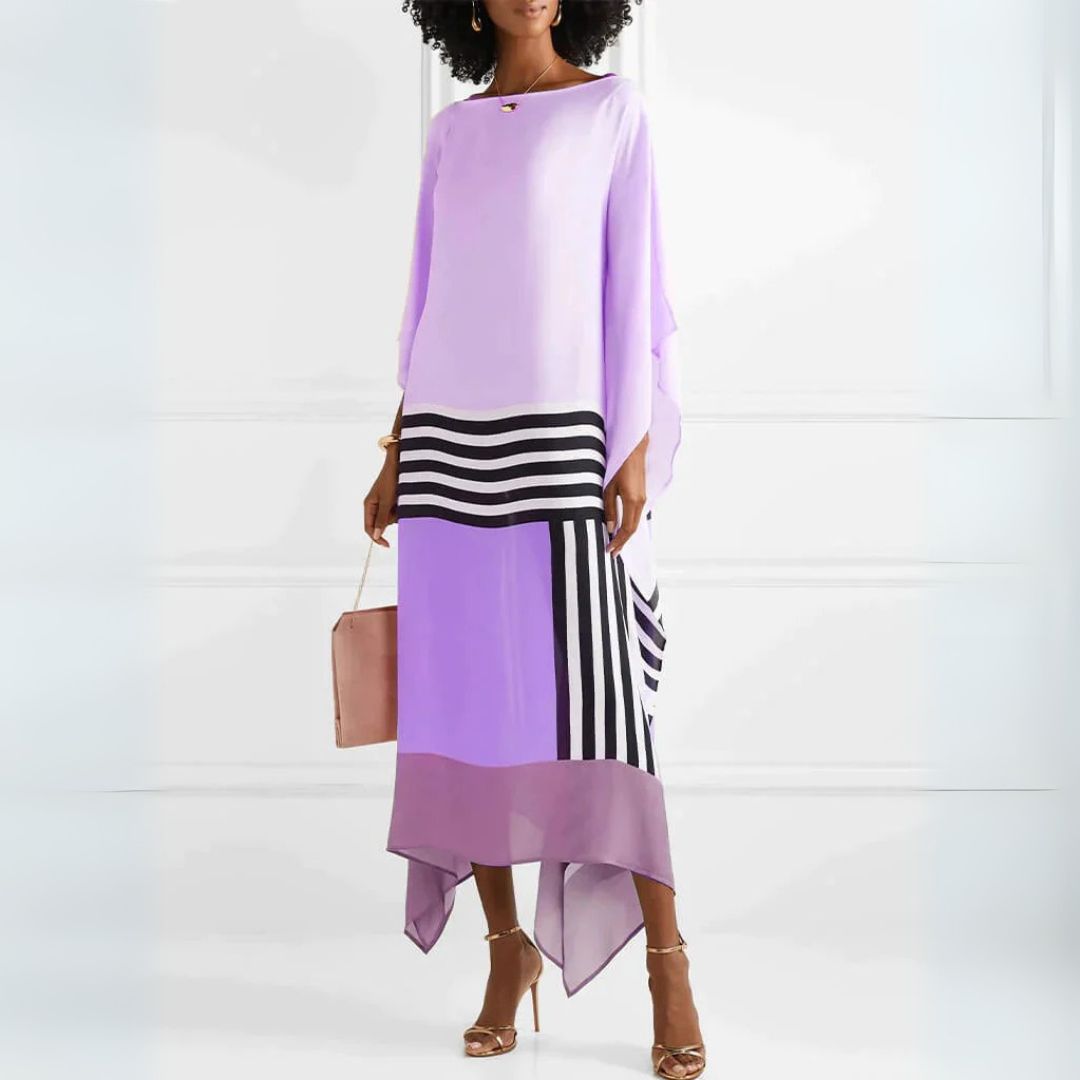 Iria - Elegant kaftan med geometriskt mönster